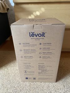 Levoit VeSync Core 300S Luftreiniger Verpackung Rückseite