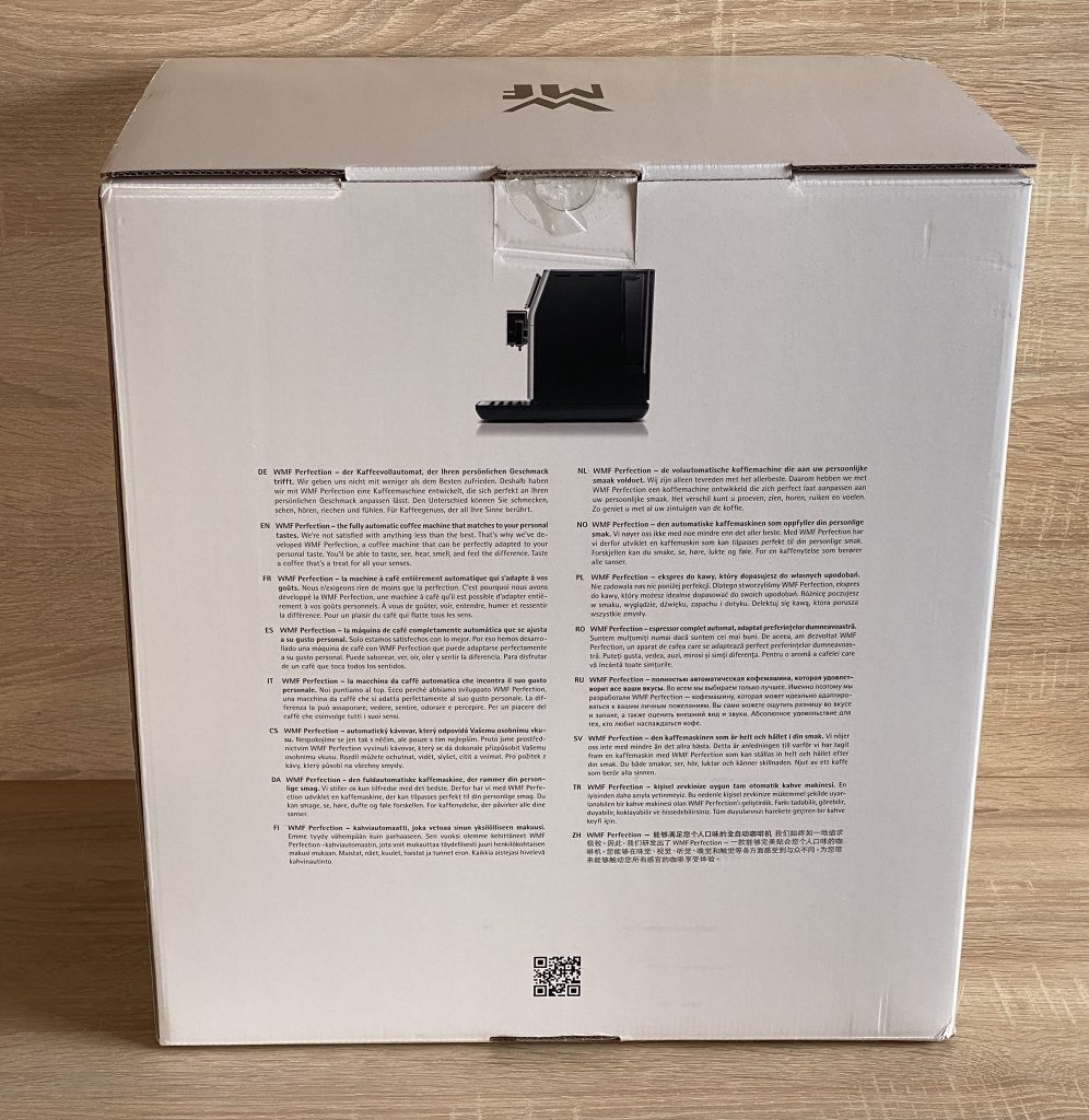 WMF Perfection 680 Kaffeevollautomat Verpackung Rückseite
