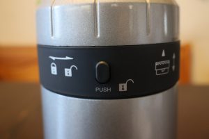 Graef CM 800 Kaffeemühle Knopf zum Entfernen des Mahlwerks