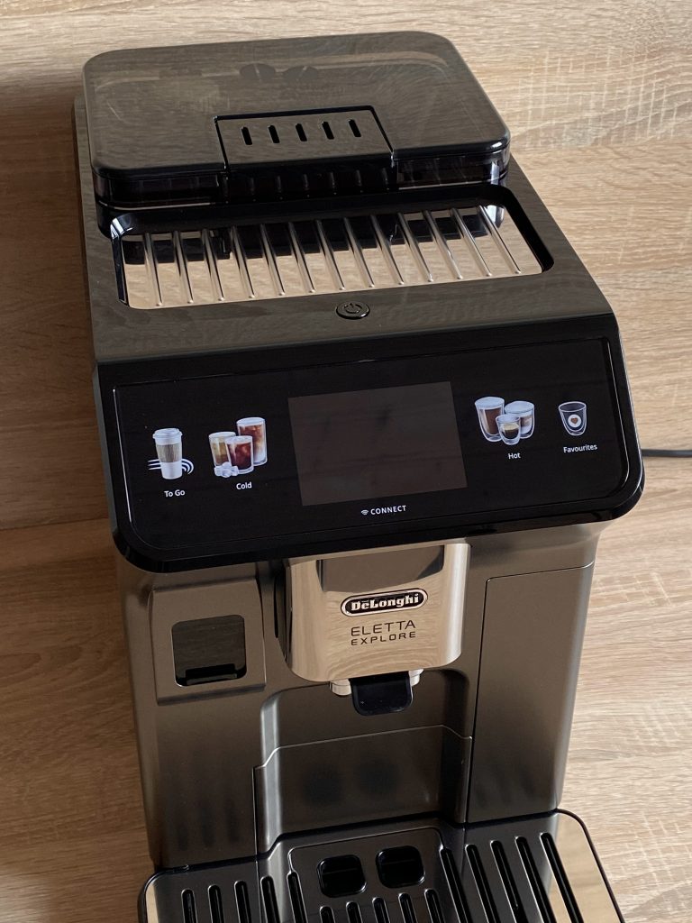 DeLonghi Eletta Explore Cold Brew ECAM450-86-T Kafeevollautomat Display und Schnellwahltasten