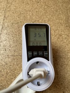 CONOPU DH-JH04 Stromverbrauch höchste Stufe