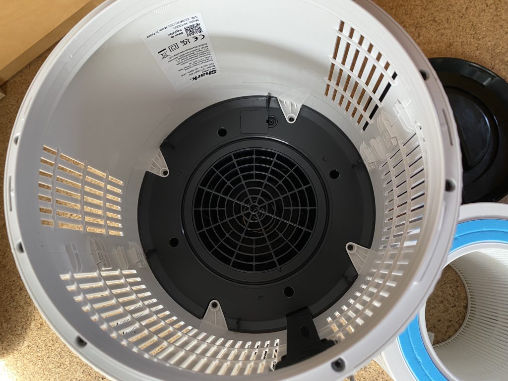 Shark HEPA Luftreiniger HP100EU Gehäuse innen