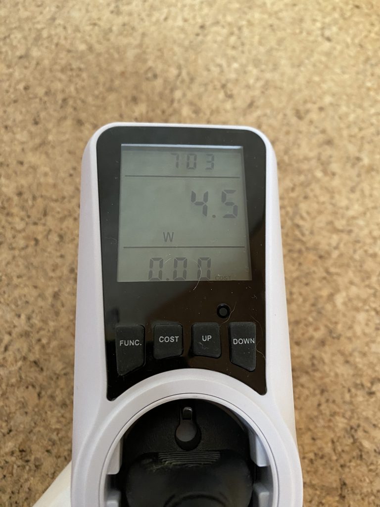 Shark HEPA Luftreiniger HP100EU Stromverbrauch niedrigste Stufe