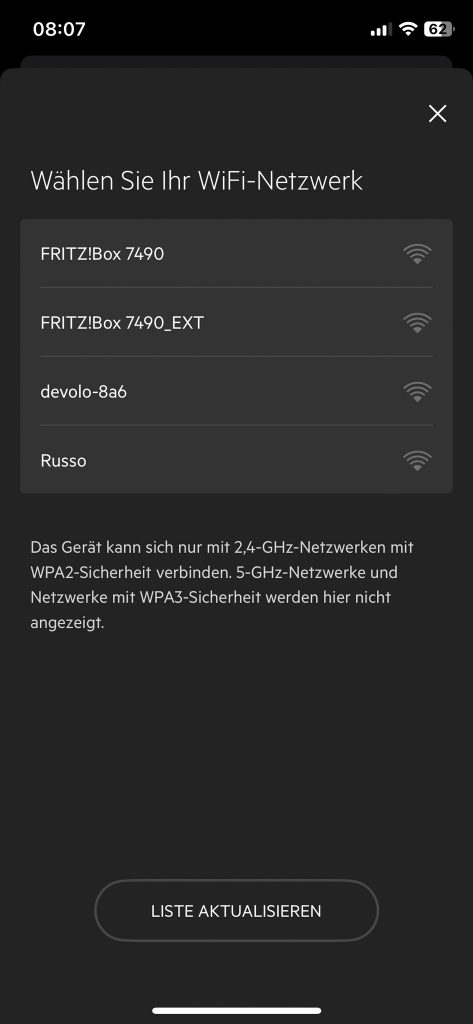 AEG APO50371DG PURE 5000 Luftreiniger App Einrichtung 4