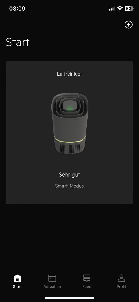 AEG APO50371DG PURE 5000 Luftreiniger App Überischt