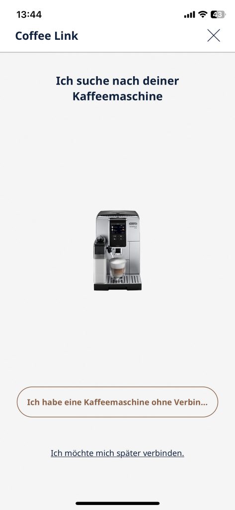 DeLonghi Eletta Explore Cold Brew ECAM450-86-T Kafeevollautomat App Verbindung 3