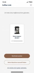 DeLonghi Eletta Explore Cold Brew ECAM450-86-T Kafeevollautomat App Verbindung 4