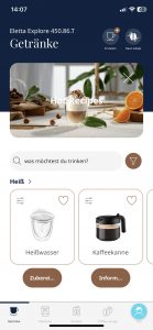 DeLonghi Eletta Explore Cold Brew ECAM450-86-T Kafeevollautomat App Auswahl Kaffee 1