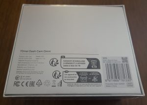 70mai Omni Dashcam Verpackung Rückseite