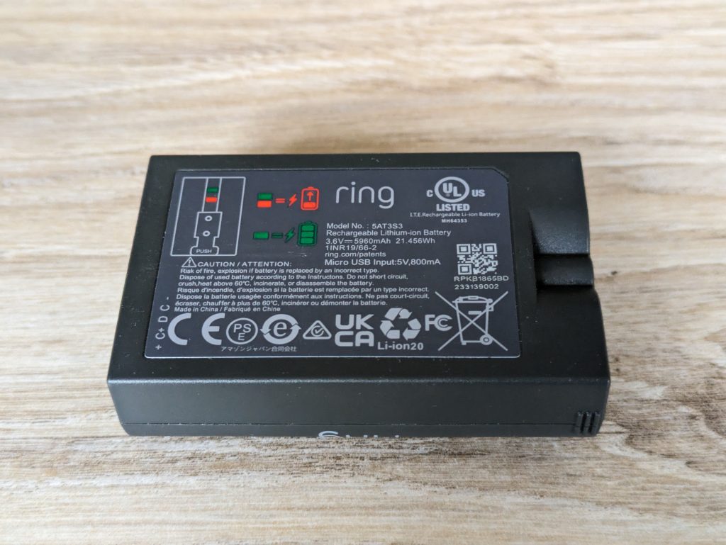 Akku der Ring Stick Up Cam Battery Überwachungskamera v2