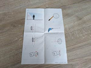 Anleitung der D-Link DCS 8620L Überwachungskamera geöffnet von hinten