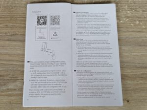 Anleitung der Netatmo Presence Überwachungskamera geöffnet