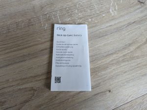 Anleitung der Ring Stick Up Cam Battery Überwachungskamera v1