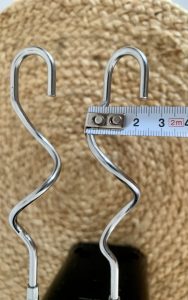 Arendo ‎A304749x3 Handmixer Durchmesser Knethaken