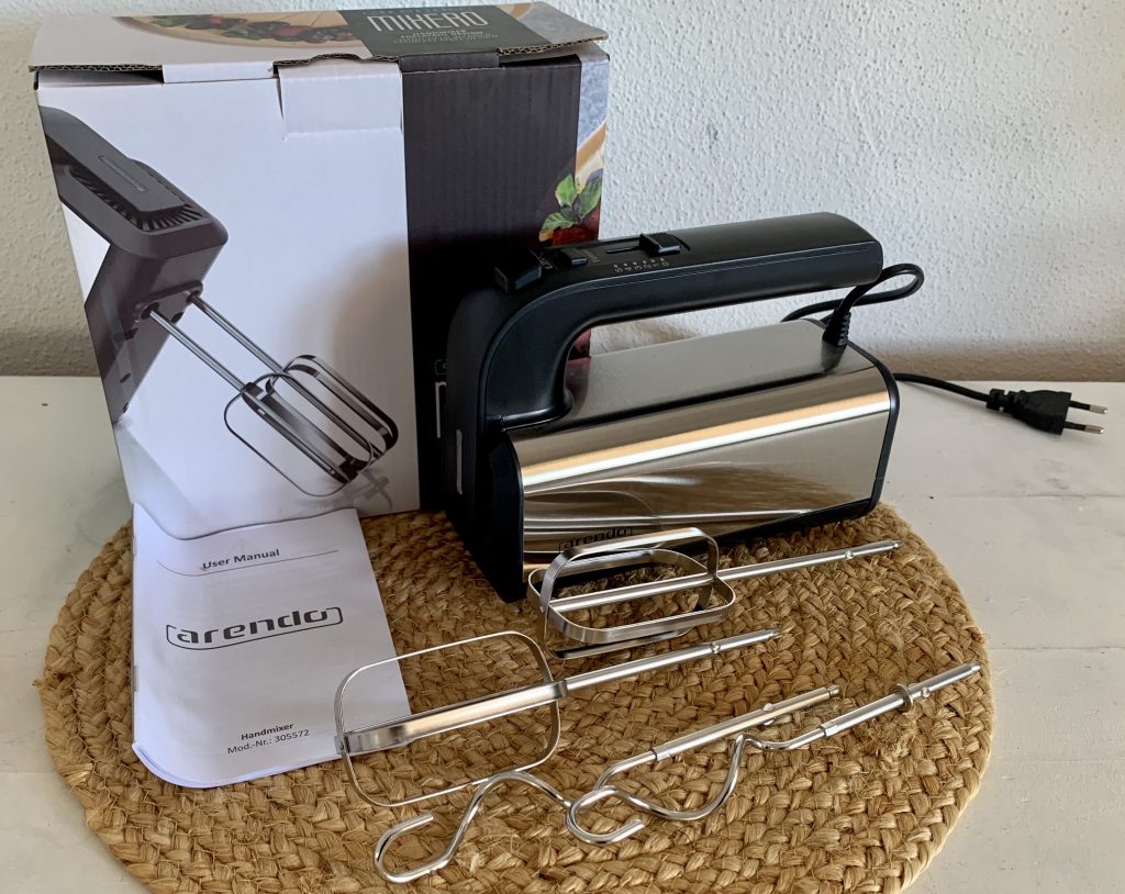 Arendo ‎A304749x3 Handmixer ausgepackt mit Zubehör
