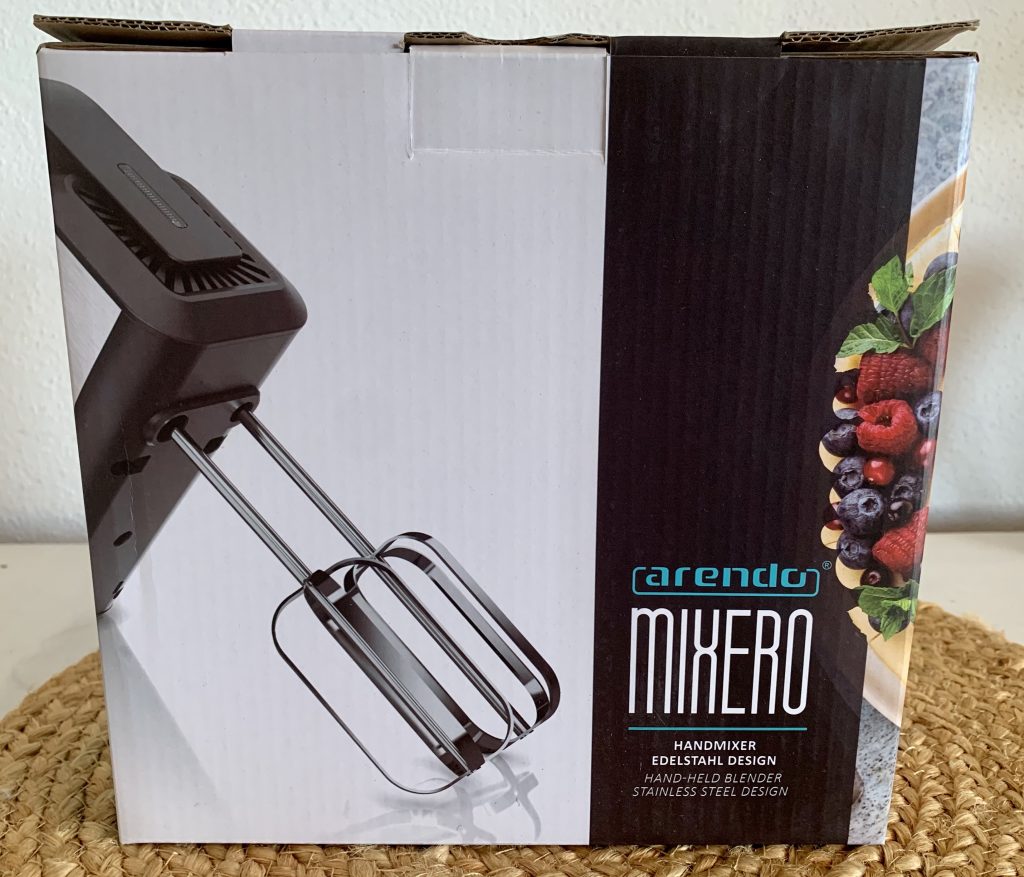 Arendo ‎A304749x3 Handmixer im Karton von vorne