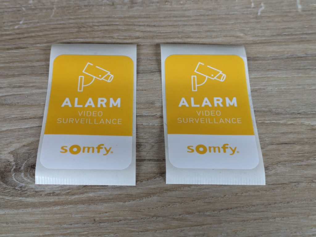 Aufkleber der Somfy 2401563 Überwachungskamera