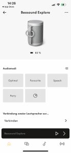 Bang & Olufsen Beosound Explore Bluetooth-Lautsprecher App 03
