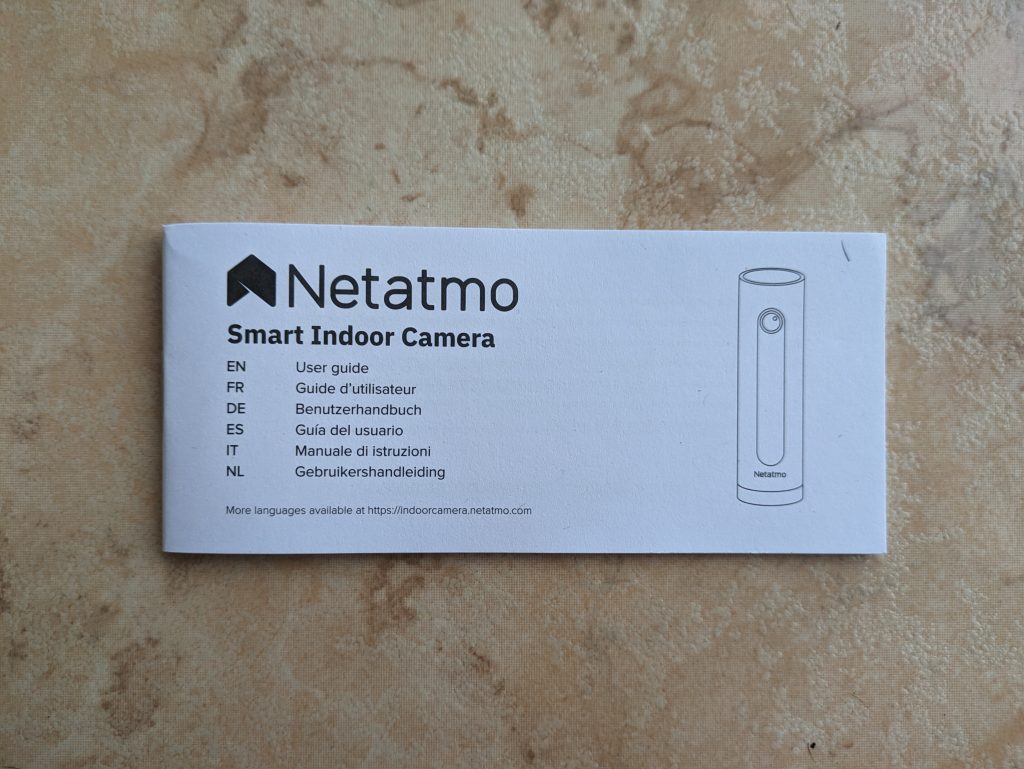 Bedienungsanleitung der Netatmo Welcome Überwachungskamera