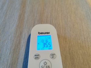 Beurer FT 85 Stirnthermometer Uhrzeit