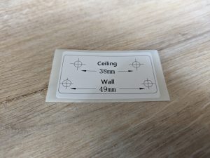 Bohrschablone der Reolink Argus PT Ultra Überwachungskamera