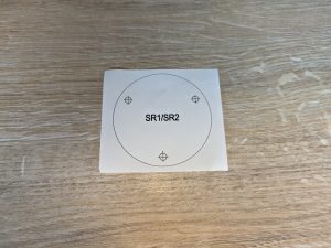 Bohrschablone des Solarmoduls der Reolink Argus PT Ultra Überwachungskamera