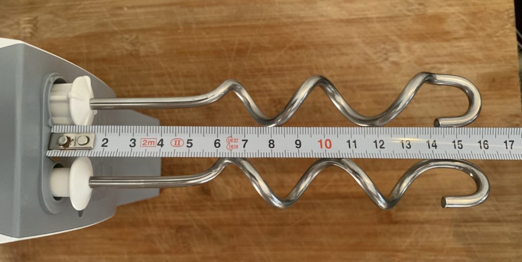 Bosch MFQ3530 Handmixer Länge der Knethaken
