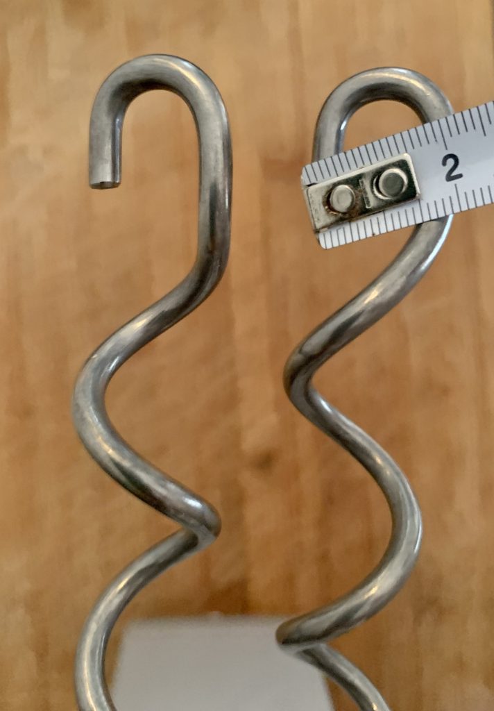 Bosch Styline MFQ40302 Handmixer Durchmesser der Knethaken