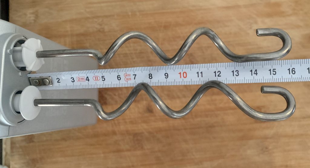 Bosch Styline MFQ40302 Handmixer Länge der Knethaken