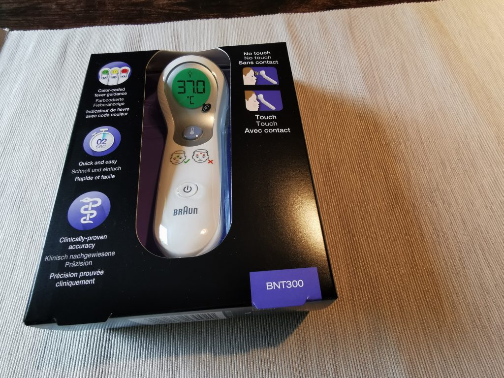 Braun BNT300 Stirnthermometer Verpackung vorn