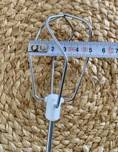 Braun HM5100WH Handmixer Durchmesser der Rührbesen
