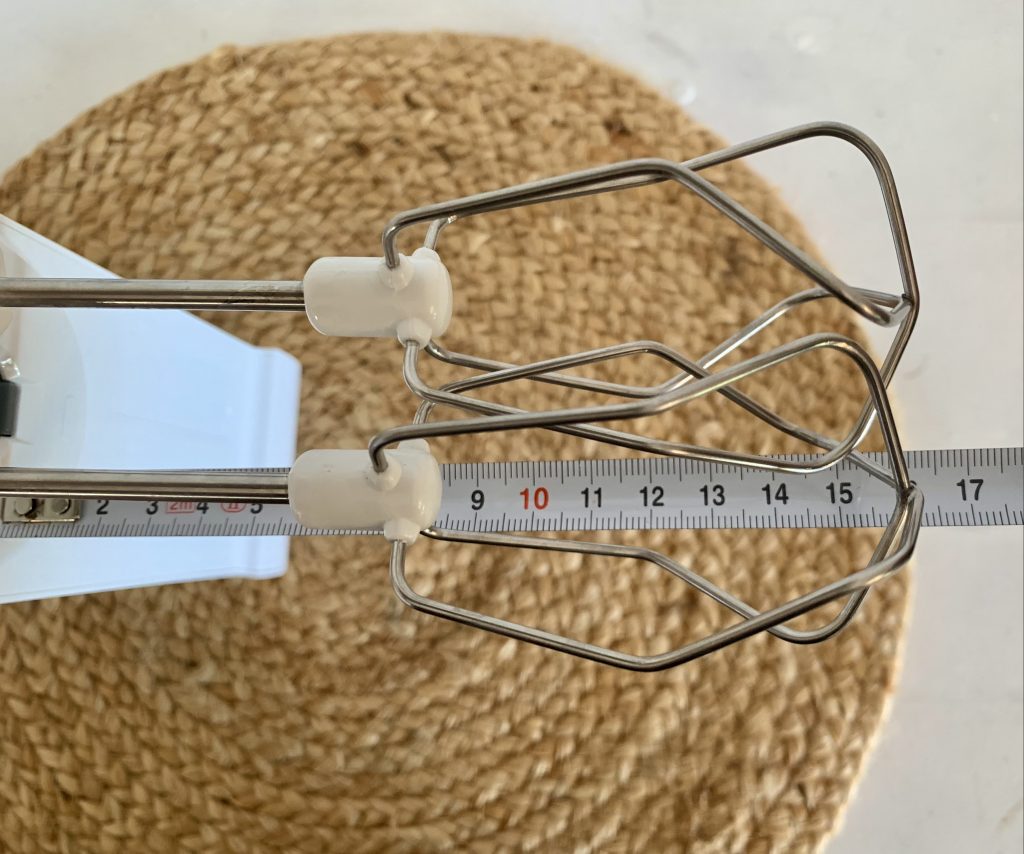Braun HM5100WH Handmixer Länge der Rührbesen