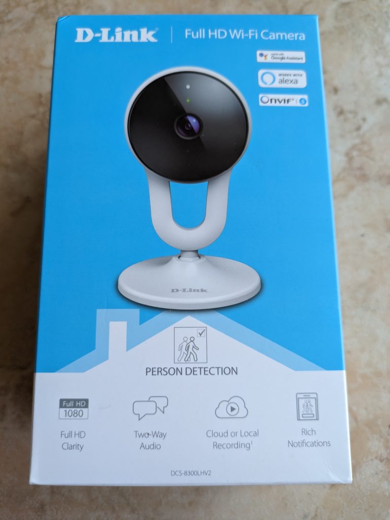 D-Link DCS 8300LHV2 mydlink Überwachungskamera Verpackung von vorne