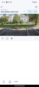 D-Link DCS 8620L Überwachungskamera Übersicht in der App