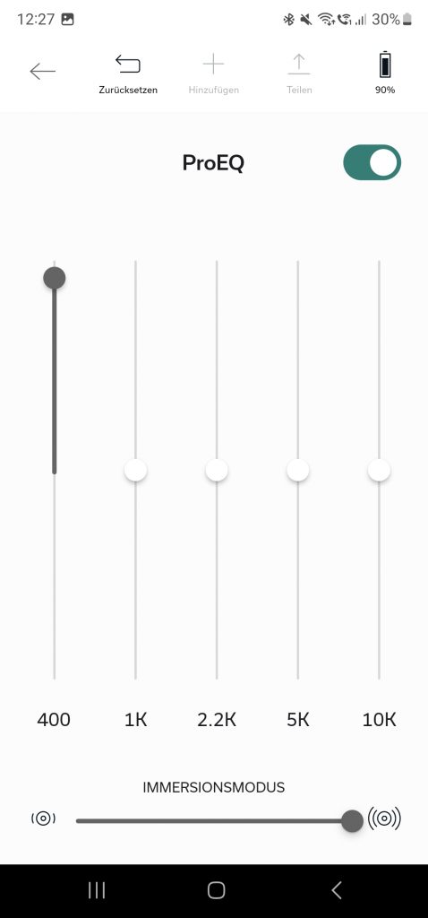 Denon PerL Pro Kopfhörer App 10