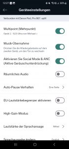 Denon PerL Pro Kopfhörer App 11