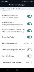 Denon PerL Pro Kopfhörer App 12