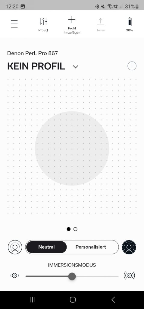 Denon PerL Pro Kopfhörer App 3