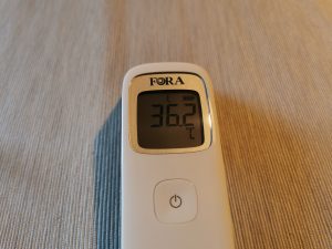 FORA IR42 Stirnthermometer Messwert unbeleuchtet