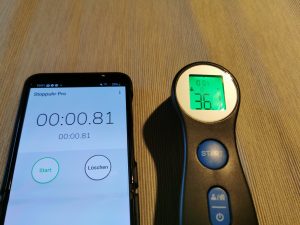 Femometer DET-306 Stirnthermometer Messdauer