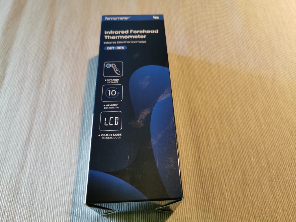 Femometer DET-306 Stirnthermometer Verpackung