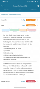 GRIFEMA GA2001 Anzeige Einzelwerte Infos in App