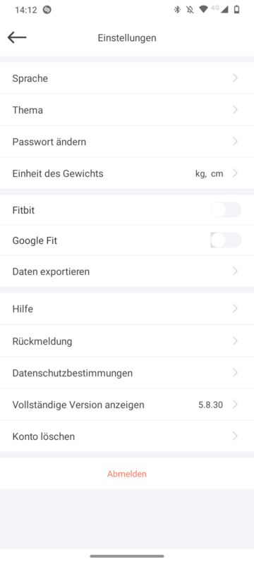 GRIFEMA GA2001 App Einstellungen