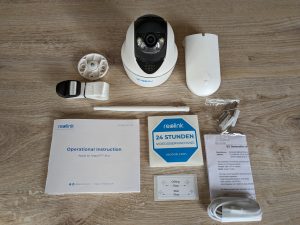 Gesamter Lieferumfang der Reolink Argus PT Ultra Überwachungskamera