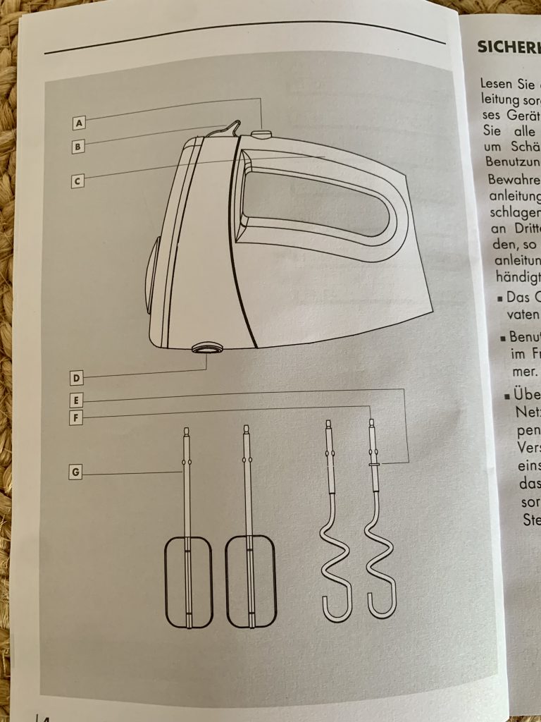 Grundig HM 5040 Handmixer Bedienungsanleitung Teil 1
