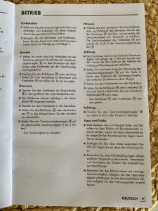 Grundig HM 5040 Handmixer Bedienungsanleitung Teil 2