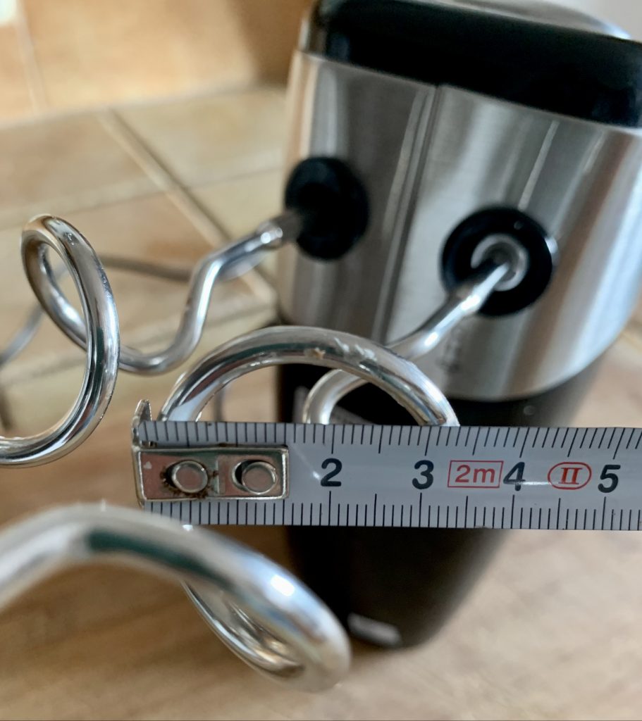 Grundig HM 5040 Handmixer Länge der Knethaken Durchmesser Knethaken