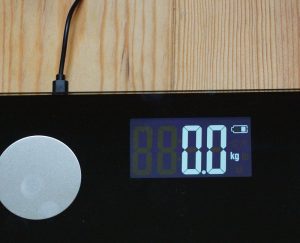 HEIMWERT Körperfettwaage LED-Anzeige