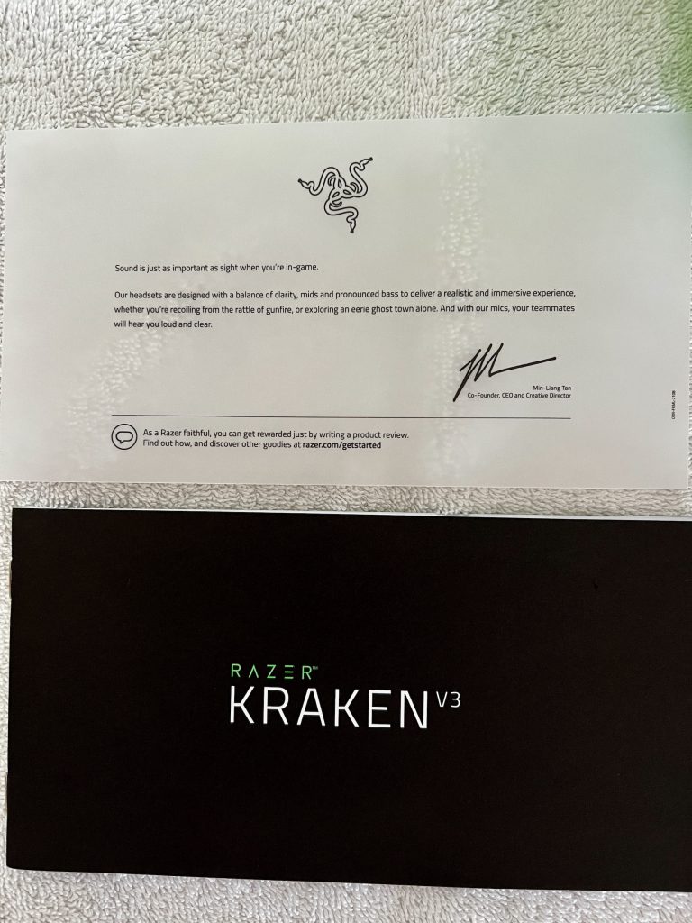 Razer Kraken V3 Headset Bedienungsanleitung
