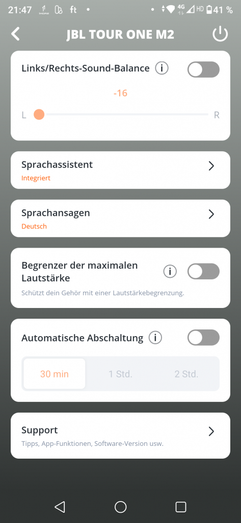 JBL Tour One M2 Kopfhörer Screenshot 7